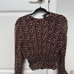 Cleobella Long Sleeve Smocked Waist Blouse